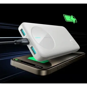 Kup Powerbank Joyroom JR-PBF12 10000mAh 12W 2.4A 2xUSB-A, USB-C biały - JYR1047 - {ean13} - Sklep Home Screen