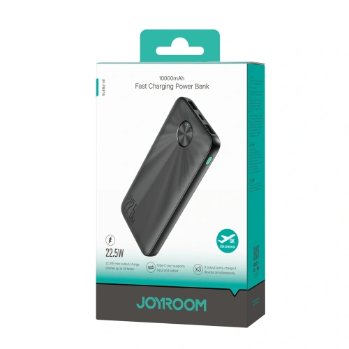 Kup Powerbank Joyroom JR-PBF15 10000mAh 22.5W USB-A USB-C 22.5W černý - JYR1048 - {ean13} - Sklep Home Screen