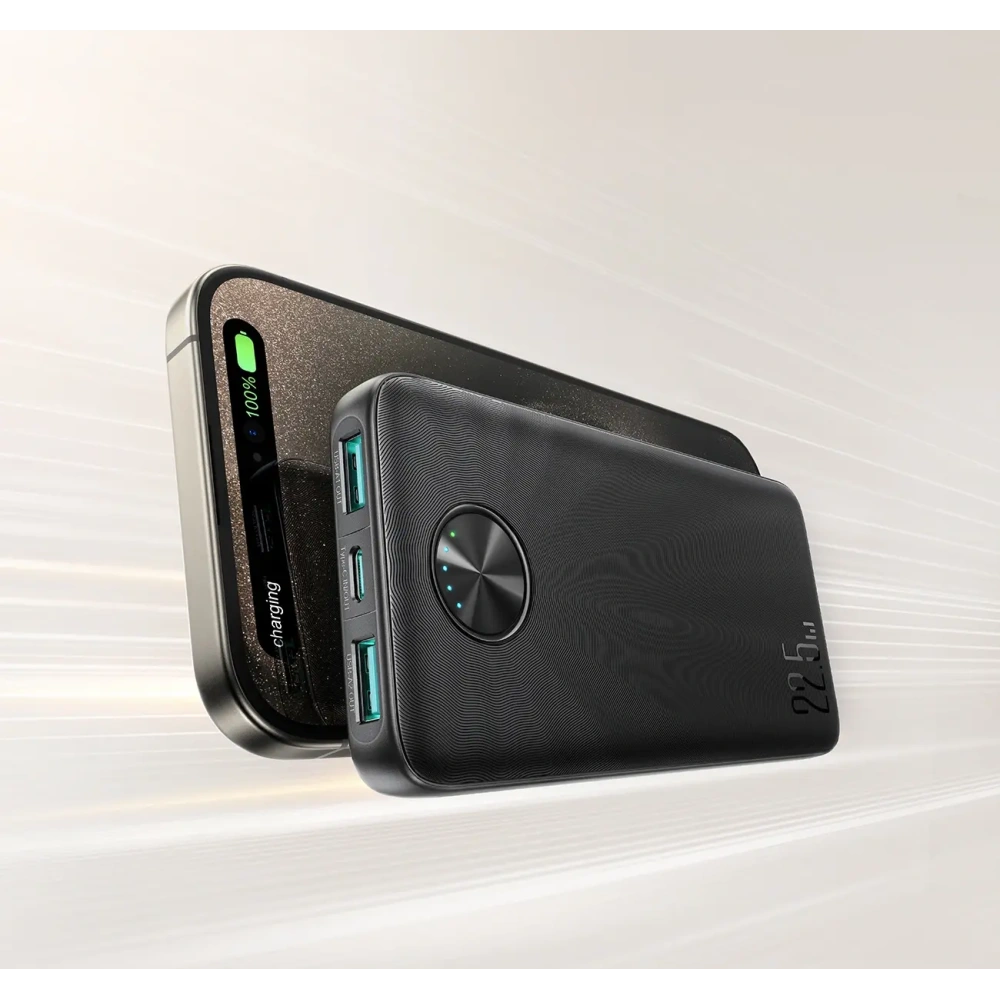 Powerbank Joyroom JR-PBF15 10000mAh 22.5W USB-A USB-C 22.5W czarny