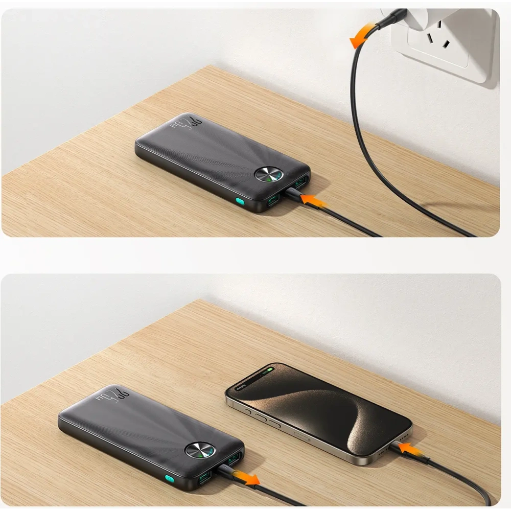 Powerbank Joyroom JR-PBF15 10000mAh 22.5W USB-A USB-C 22.5W czarny