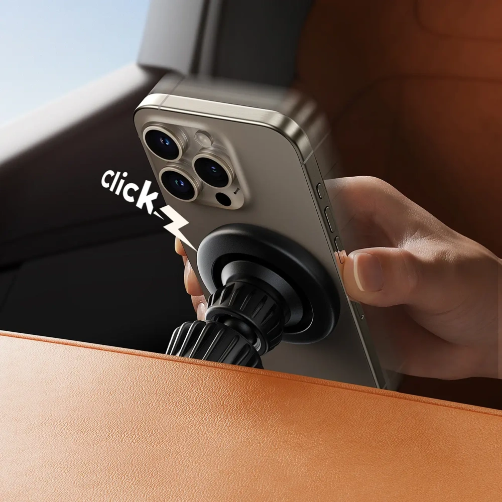 Magnetyczny uchwyt samochodowy do kratki Joyroom JR-ZS406 czarny