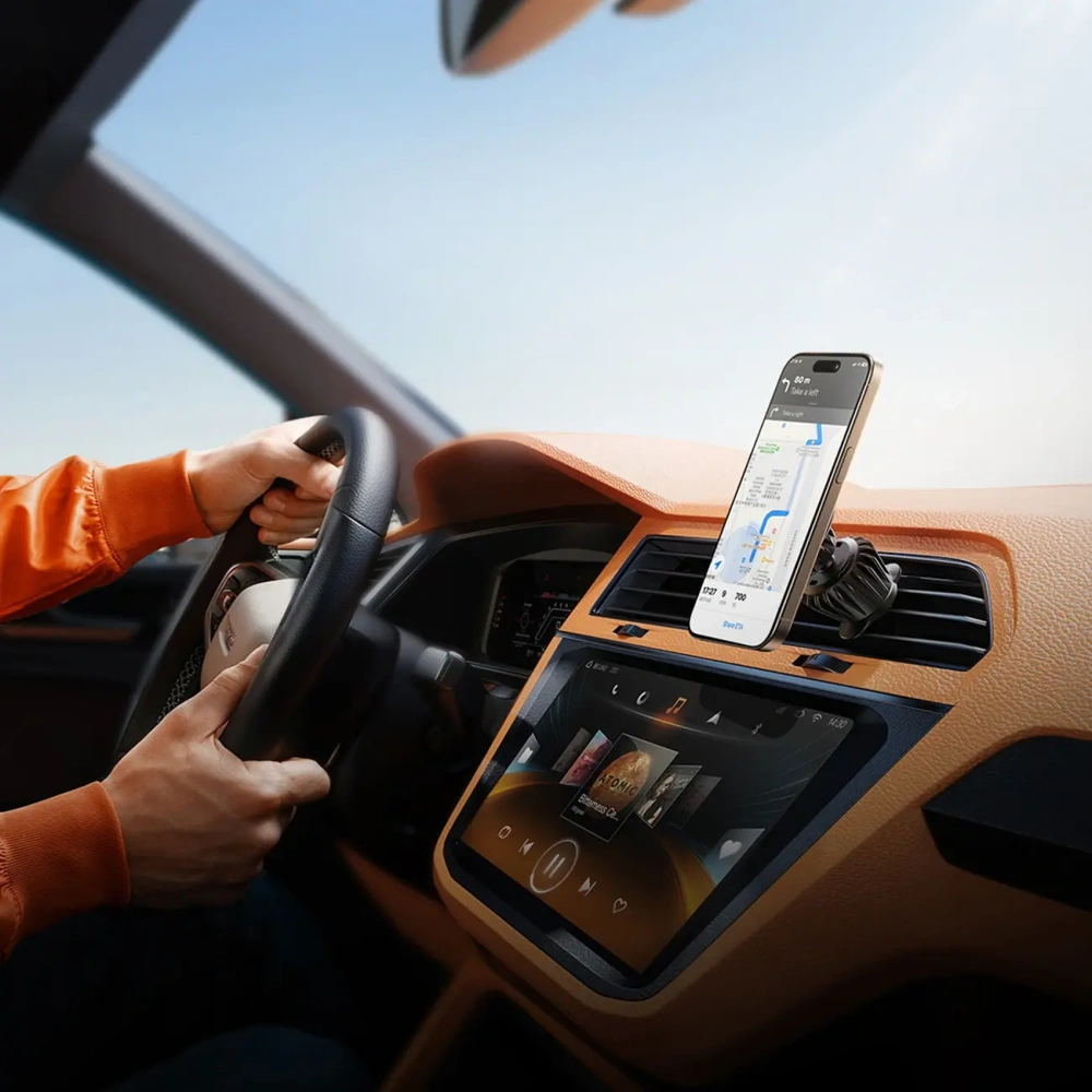 Magnetyczny uchwyt samochodowy do kratki Joyroom JR-ZS406 czarny