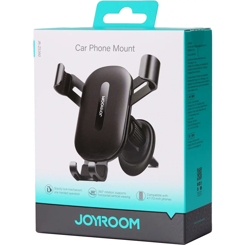 Uchwyt samochodowy na kratkę nawiewu Joyroom JR-ZS392 czarny