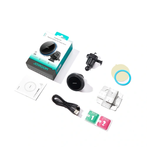 Buy Joyroom JR-ZS387 car holder with MagSafe inductive charger for air vent with fan black - JYR1055 - {ean13} - Home Screen Store Europe