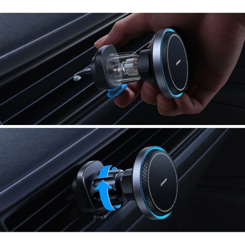 Kup Joyroom JR-ZS387 Autohalter mit MagSafe induktivem Ladegerät für Lüftung mit Ventilator schwarz - JYR1055 - {ean13} - Sklep Home Screen