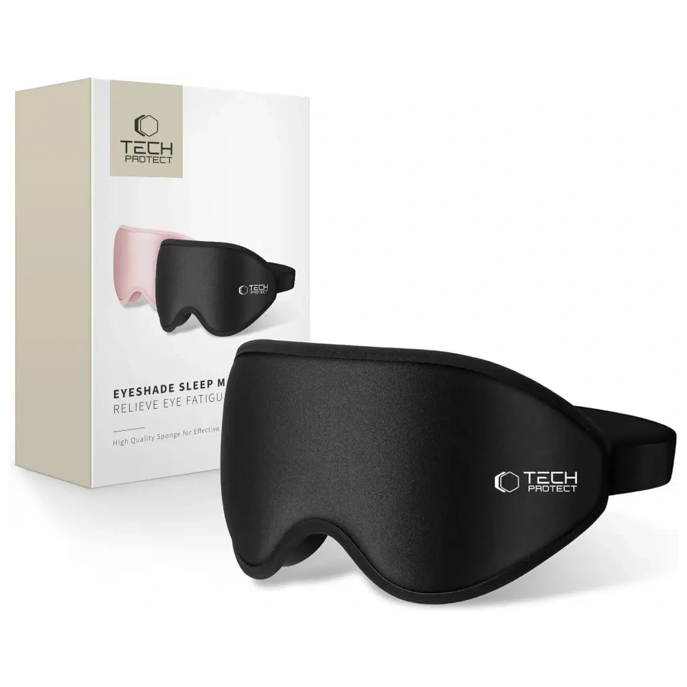 Opaska na oczy do spania Tech-Protect Eyeshade Sleep Mask Matte Black