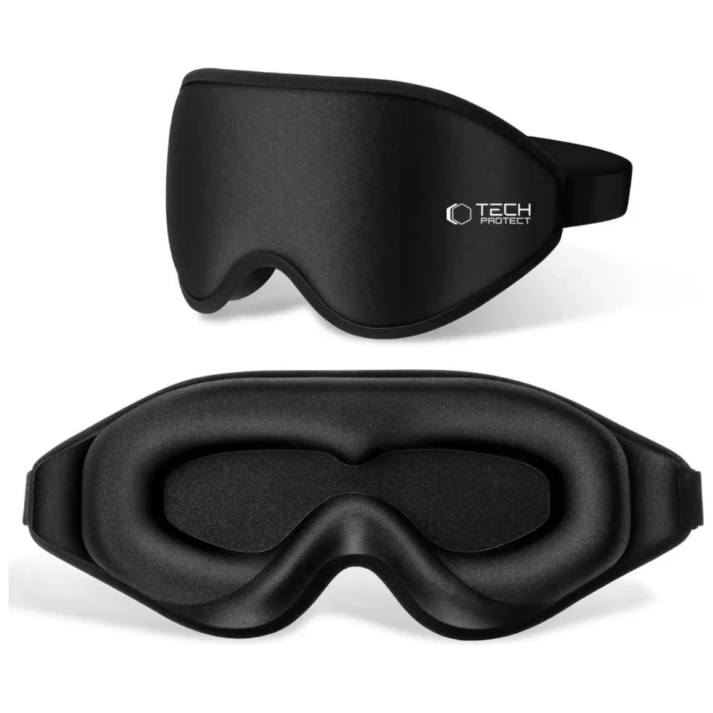 Opaska na oczy do spania Tech-Protect Eyeshade Sleep Mask Matte Black