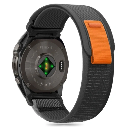 Kup Pasek Tech-Protect Nylon Garmin Fenix 5 / 6 / 6 Pro / 7 / 8 47mm / E Black/orange - THP3285 - {ean13} - Sklep Home Screen