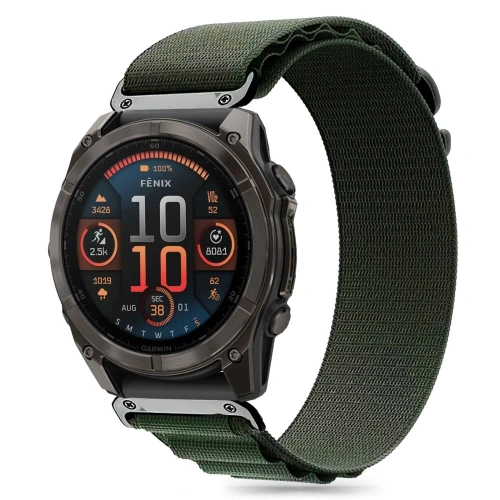 Kup Tech-Protect Nylon Pro Garmin Fenix 5x / 5x Plus / 6x / 6x Pro / 7x / 8 51mm Olivgrün - THP3292 - {ean13} - Sklep Home Screen