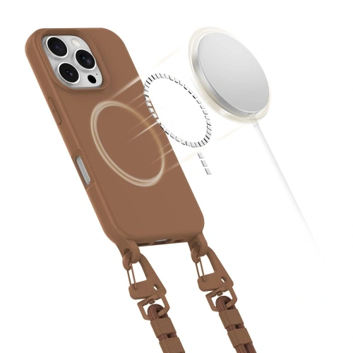 Kup Etui Tech-Protect Magnecklace MagSafe Apple iPhone 16 Pro Čokoládově hnědá - THP3306 - {ean13} - Sklep Home Screen