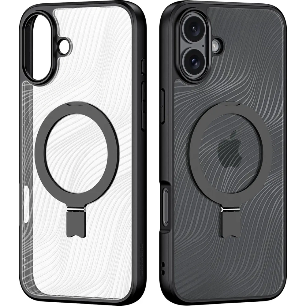 Etui z podstawką Dux Ducis Aimo Mag MagSafe Apple iPhone 16 czarne