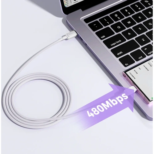 Kup Kabel Joyroom Multi-Color Series A14 USB-C / USB-C 100W 1.2m bílý - JYR1057 - {ean13} - Sklep Home Screen