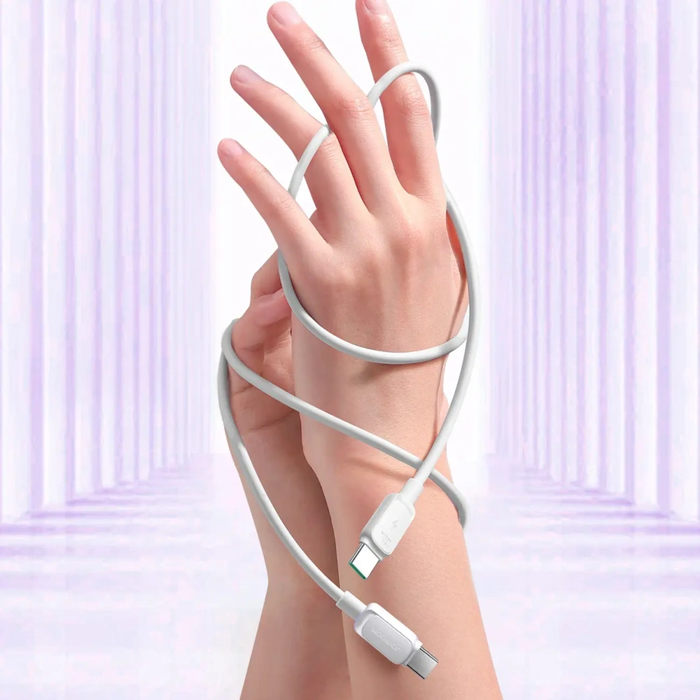 Kabel Joyroom Multi-Color Series A14 USB-C / USB-C 100W 1.2m biały