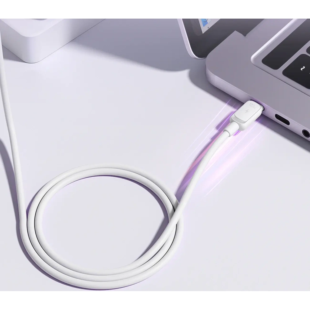 Kabel Joyroom Multi-Color Series A14 USB-C / USB-C 100W 1.2m biały
