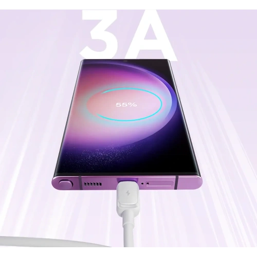 Kup Kabel Joyroom Multi-Color Series A14 USB-A / USB-C 3A 1.2m bílý - JYR1058 - {ean13} - Sklep Home Screen
