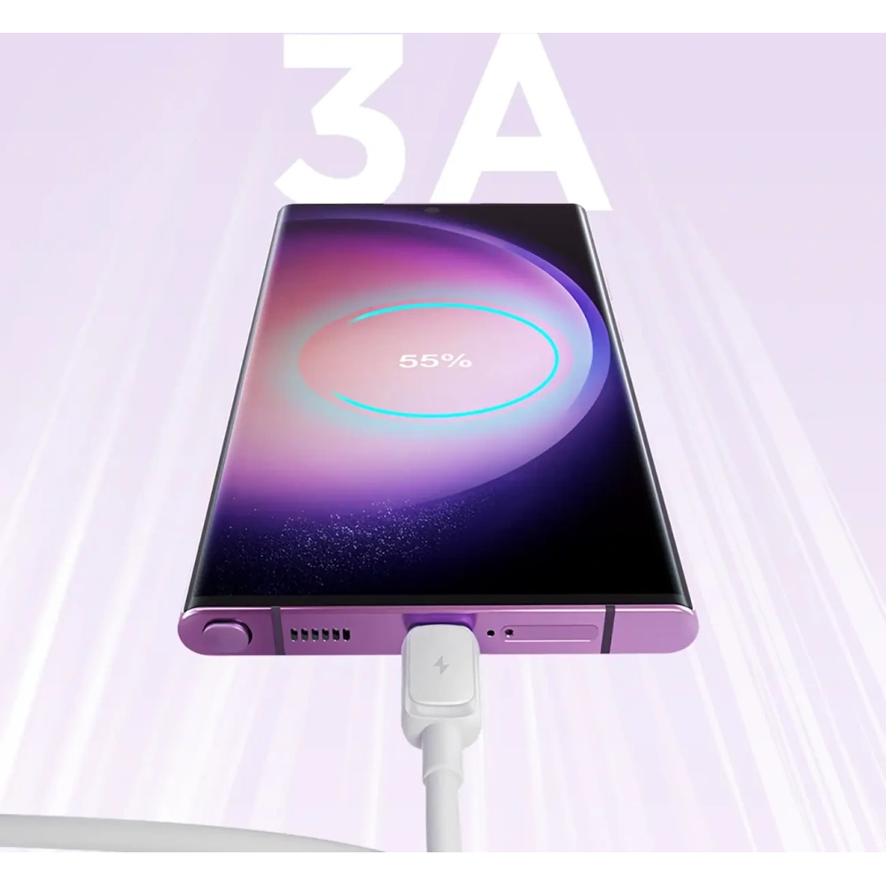 Kabel Joyroom Multi-Color Series A14 USB-A / USB-C 3A 1.2m biały