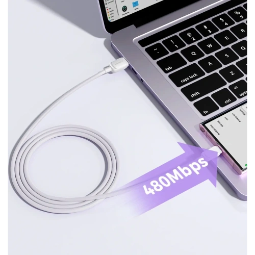 Kup Kabel Joyroom Multi-Color Series A14 USB-A / USB-C 3A 1.2m bílý - JYR1058 - {ean13} - Sklep Home Screen