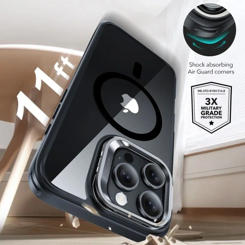 Kup Sada ESR Classic Hybrid Kickstand HaloLock MagSafe & Tempered Glass Apple iPhone 16 Pro Clear/black - ESR855 - {ean13} - Sklep Home Screen