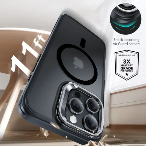 Kup Zestaw ESR Classic Hybrid Kickstand HaloLock MagSafe & Tempered Glass Apple iPhone 16 Pro Frosted Black - ESR856 - {ean13} - Sklep Home Screen