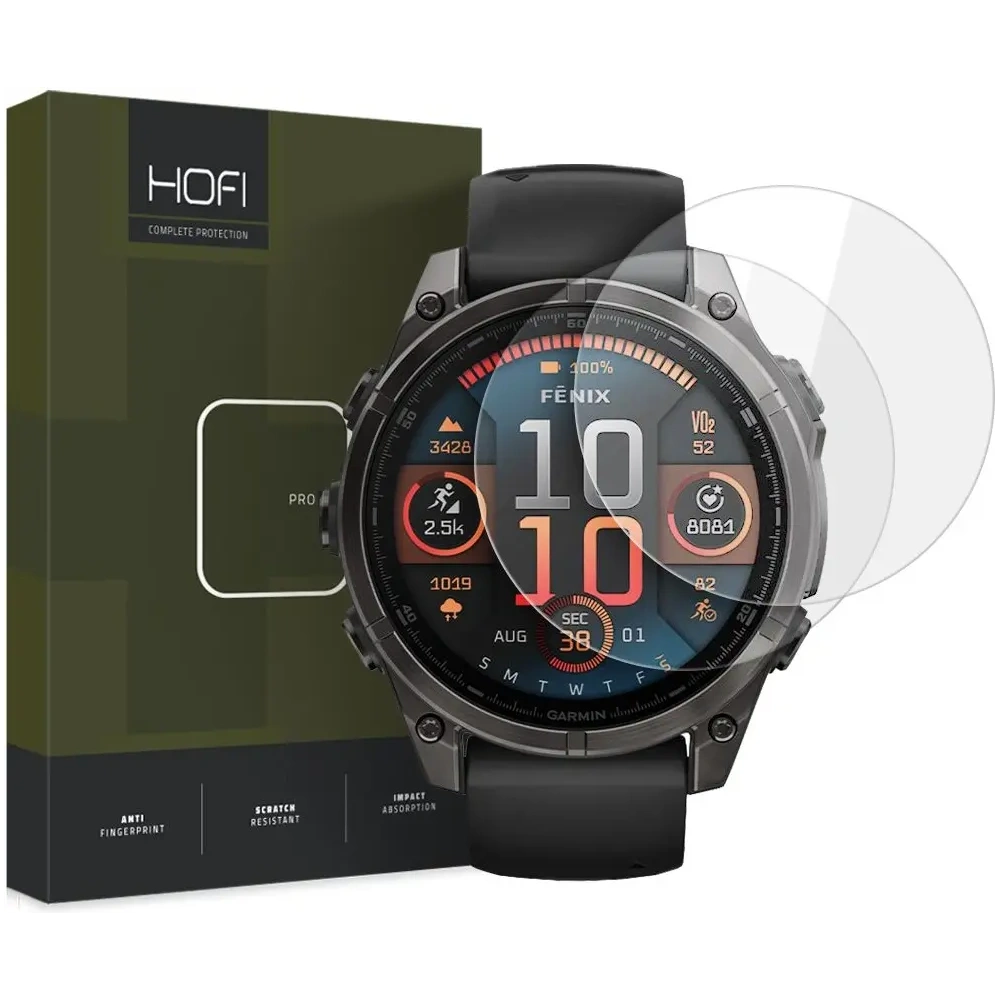 Szkło hartowane Hofi Glass Pro+ Garmin Fenix 8 51mm Clear [2 PACK]