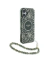 Buy Guess GUHMP16MHCPOFPA Apple iPhone 16 Plus hardcase IML Flowers Allover Electro With Pearl Strap MagSafe green - GUE3636 - {ean13} - Home Screen Store Europe