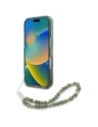 Buy Guess GUHMP16MHCPOFPA Apple iPhone 16 Plus hardcase IML Flowers Allover Electro With Pearl Strap MagSafe green - GUE3636 - {ean13} - Home Screen Store Europe