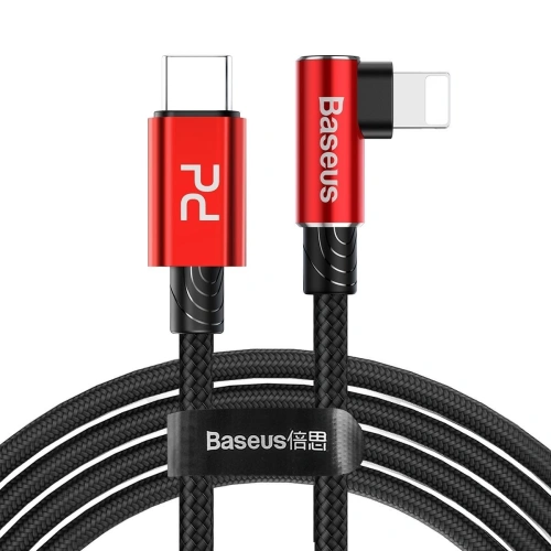 Kup USB-C to Lightning PD sarokkábel Baseus MVP Elbow, 18W, 1m (vörös) - BSU1126RED - {ean13} - Sklep Home Screen