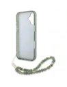 Buy Guess GUHMP16MHCPOFPA Apple iPhone 16 Plus hardcase IML Flowers Allover Electro With Pearl Strap MagSafe green - GUE3636 - {ean13} - Home Screen Store Europe
