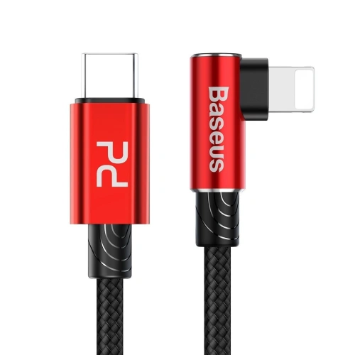 Kup USB-C to Lightning PD sarokkábel Baseus MVP Elbow, 18W, 1m (vörös) - BSU1126RED - {ean13} - Sklep Home Screen