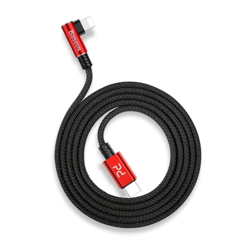 Kup Cablu unghiular USB-C la Lightning PD Baseus MVP Elbow, 18W, 1m (roșu) - BSU1126RED - {ean13} - Sklep Home Screen
