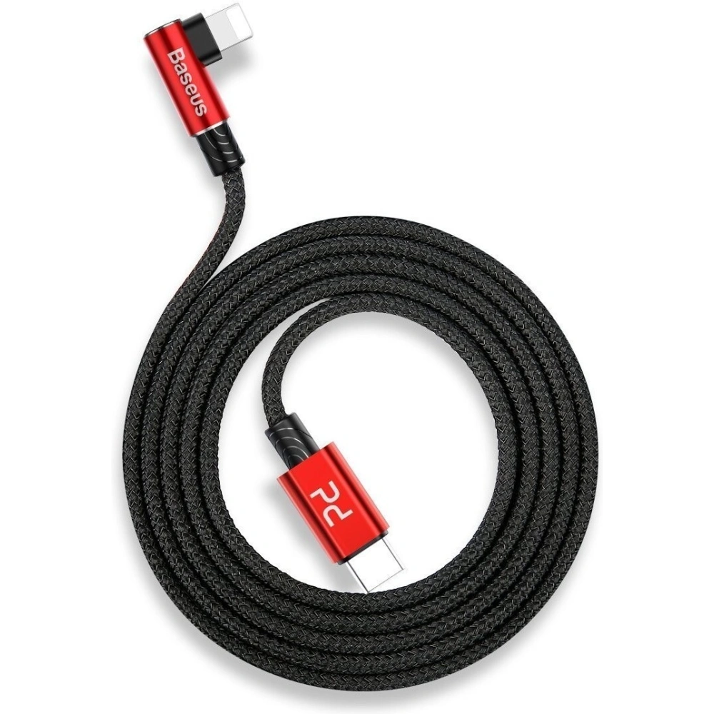  Kabel kątowy USB-C do Lightning PD Baseus MVP Elbow, 18W, 1m (czerwony)