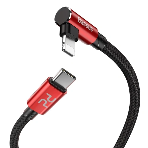 Kup USB-C to Lightning PD sarokkábel Baseus MVP Elbow, 18W, 1m (vörös) - BSU1126RED - {ean13} - Sklep Home Screen