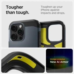 Kup Spigen Tough Armor Mag MagSafe Apple iPhone 16 Pro Max Metall-Schiefer - SPN16487 - {ean13} - Sklep Home Screen