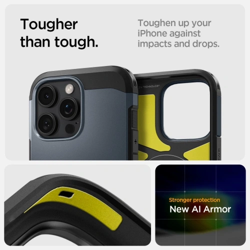 Kup Spigen Tough Armor Mag MagSafe Apple iPhone 16 Pro Max Metall-Schiefer - SPN16487 - {ean13} - Sklep Home Screen