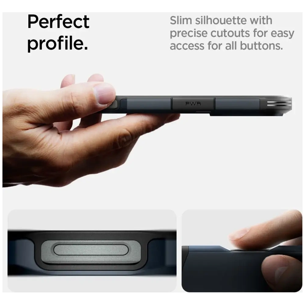 Etui Spigen Tough Armor Mag MagSafe Apple iPhone 16 Pro Max Metal Slate
