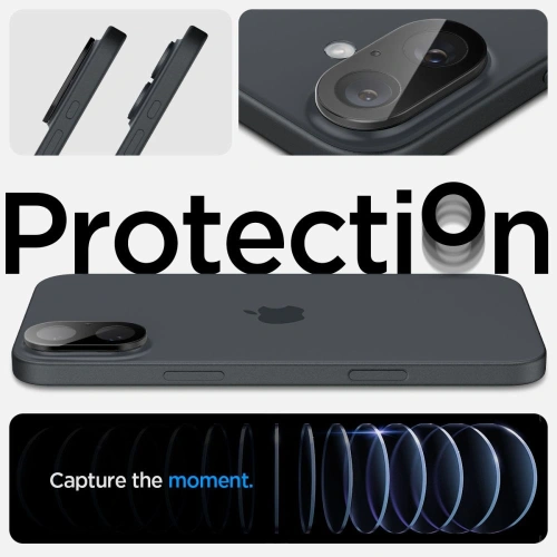 Kup Spigen GLAS.tR Ez Fit Optik Pro Kameraschutz Apple iPhone 16 / 16 Plus Schwarz [2 PACK] - SPN16490 - {ean13} - Sklep Home Screen