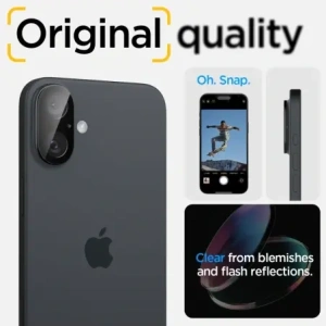 Buy Spigen GLAS.tR Ez Fit Optik Pro Camera Protector Apple iPhone 16 / 16 Plus Black [2 PACK] - SPN16490 - {ean13} - Home Screen Store Europe