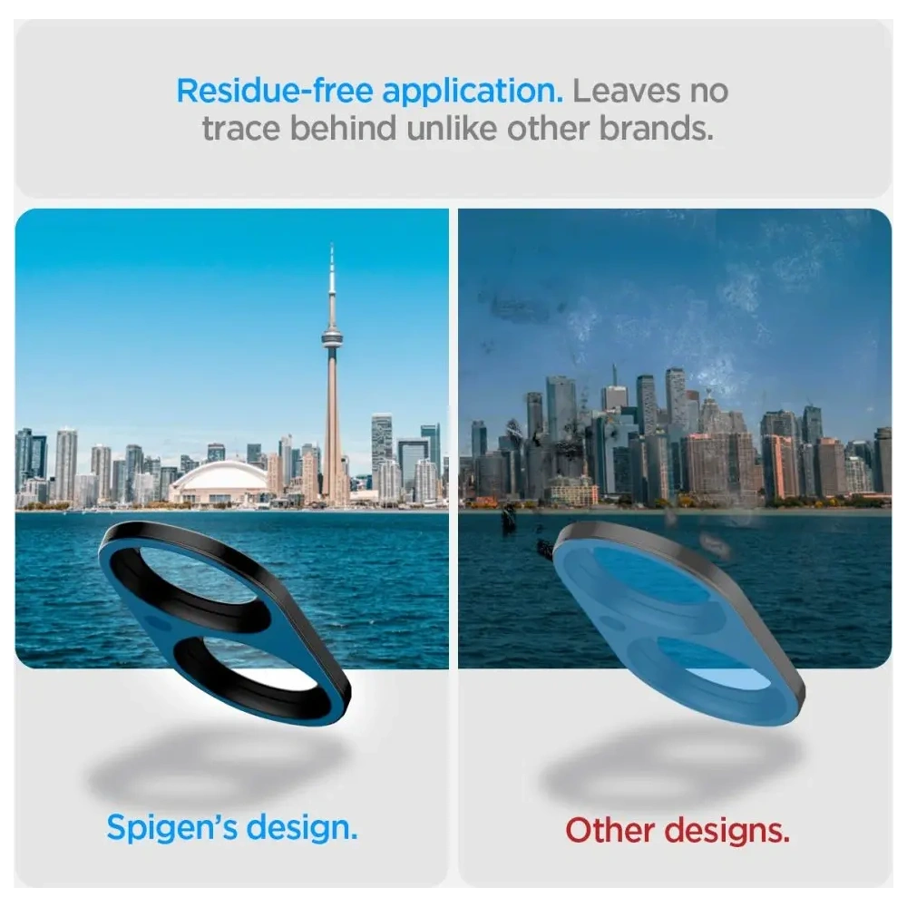 Szkło hartowane na aparat Spigen GLAS.tR Ez Fit Optik Pro Camera Protector Apple iPhone 16 / 16 Plus Black [2 PACK]