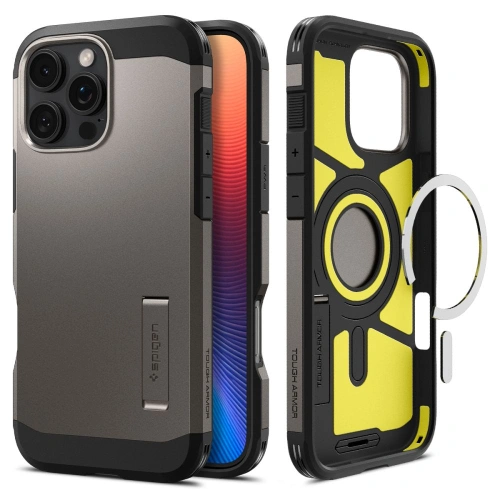 Kup Etui Spigen Tough Armor Mag MagSafe Apple iPhone 16 Pro Max Gunmetal - SPN16486 - {ean13} - Sklep Home Screen