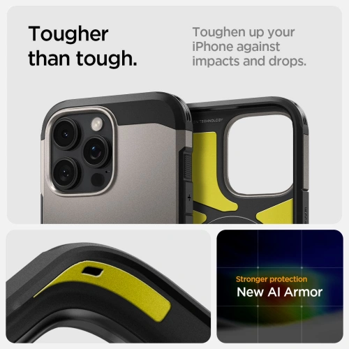 Kup Spigen Tough Armor Mag MagSafe Apple iPhone 16 Pro Max Gunmetal - SPN16486 - {ean13} - Sklep Home Screen