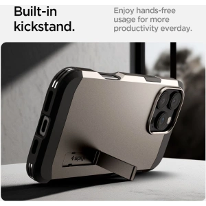 Kup Etui Spigen Tough Armor Mag MagSafe Apple iPhone 16 Pro Max Gunmetal - SPN16486 - {ean13} - Sklep Home Screen