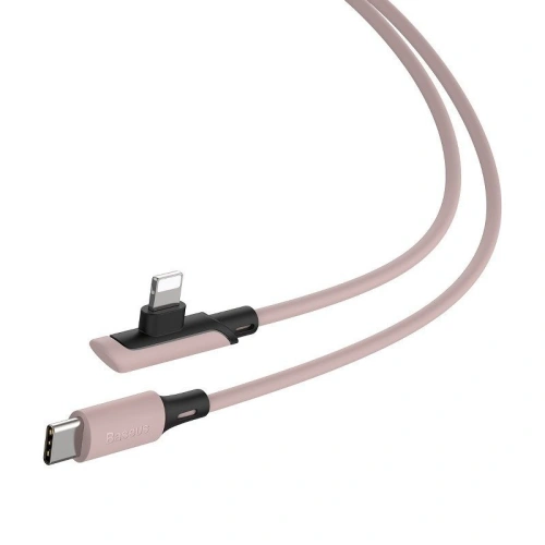 Kup Cablul unghiular USB-C la Lightning Baseus Colorat, PD, 18W, 1.2m (roz) - BSU1134PNK - {ean13} - Sklep Home Screen