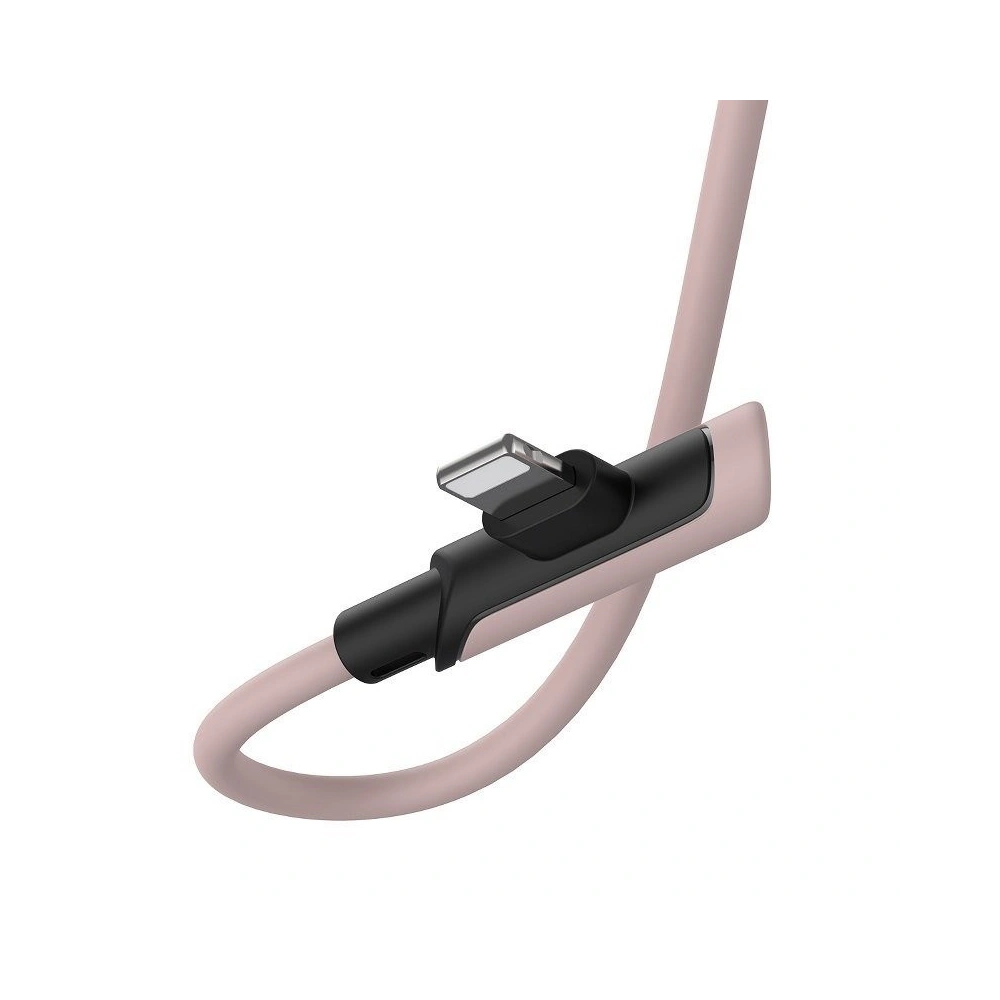 Kabel kątowy USB-C do Lightning Baseus Colourful, PD, 18W, 1.2m (różowy)