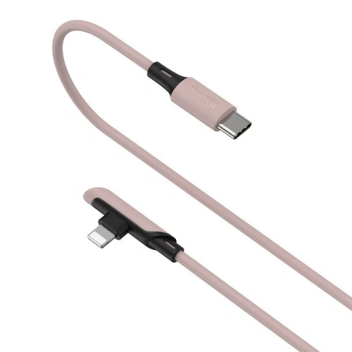 Kup Cablul unghiular USB-C la Lightning Baseus Colorat, PD, 18W, 1.2m (roz) - BSU1134PNK - {ean13} - Sklep Home Screen