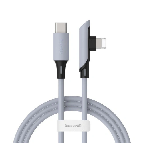 Kup Cablul unghiular USB-C la Lightning Baseus Colorat, PD, 18W, 1.2m (mov) - BSU1135PRP - {ean13} - Sklep Home Screen
