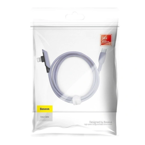 Kup Cablul unghiular USB-C la Lightning Baseus Colorat, PD, 18W, 1.2m (mov) - BSU1135PRP - {ean13} - Sklep Home Screen