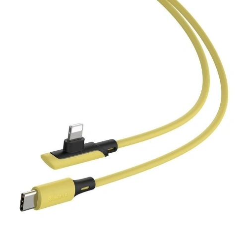 Kup Cablul unghiular USB-C la Lightning Baseus Colorat, PD, 18W, 1.2m (galben) - BSU1138YEL - {ean13} - Sklep Home Screen