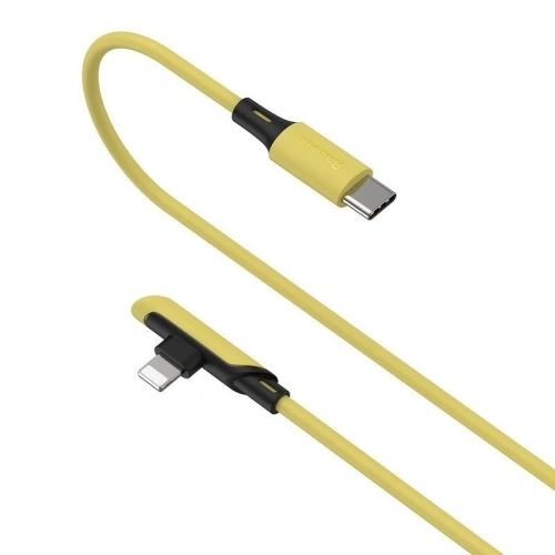 Kup Cablul unghiular USB-C la Lightning Baseus Colorat, PD, 18W, 1.2m (galben) - BSU1138YEL - {ean13} - Sklep Home Screen
