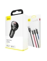 Kup Ładowarka samochodowa Baseus z wyświetlaczem 24W + kabel USB 3w1 Baseus Three Primary Colors 1,2m - BSU1139 - {ean13} - Sklep Home Screen