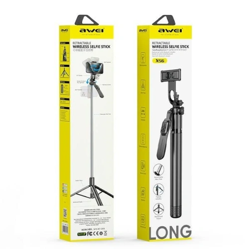 Kup AWEI X56 Selfie-Stick Aluminiumlegierung schwarz - AWEI227 - {ean13} - Sklep Home Screen